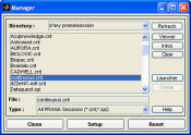 Screenshot of PRANA Software Manager